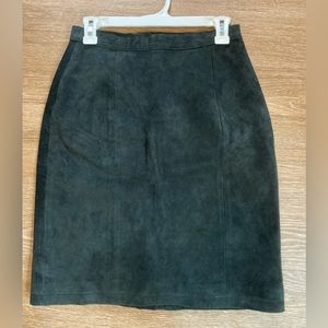 Genuine suede leather skirt 🖤